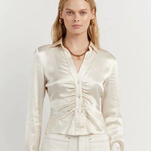 DISSH Australia - Simone Gathered Top in Pearl